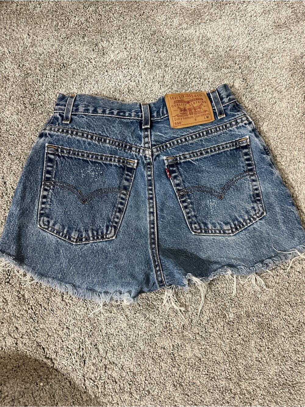 Levi's Vintage Cutoff Denim Shorts - Medium Blue